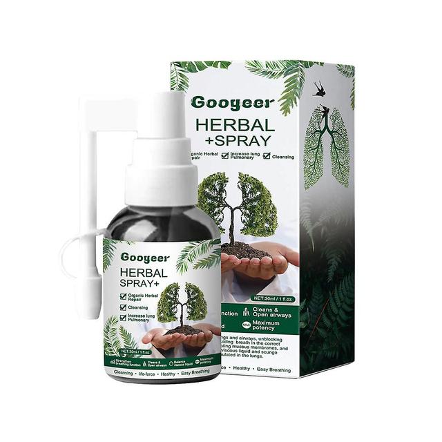 1-5 sztuk Googeer Ziołowa mgiełka do oczyszczania płuc - silne wsparcie płuc, ziołowy spray do oczyszczania płuc Googeer, ziołowa mgiełka na dyskom... on Productcaster.