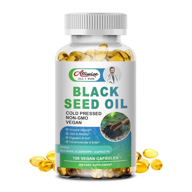 black seed oil improve cardiovascular health antioxidant enhance immunity and Respiratory Health, Lower Blood PressureTIB TIB . 30pcs on Productcaster.