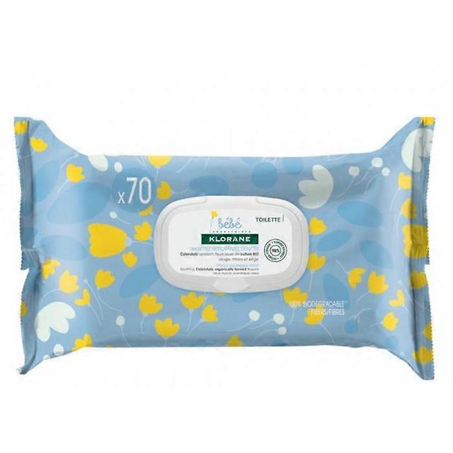 Klorane baby 70 gentle cleansing wipes on Productcaster.