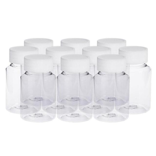 10pcs 15ml amostra de pílula vazia medicina sólido caixa de armazenamento de garrafas de caixa Transparente on Productcaster.