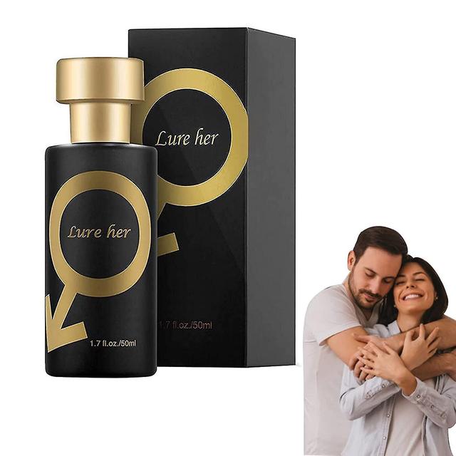 Tib Golden Lure Pheromone Perfume, Lure Her Perfume For Men, Pheromone Cologne For Men Attract Women, Romantic Pheromone Glitter Perfume for Men-2pcs on Productcaster.