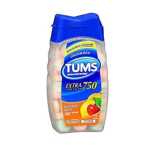 The Honest Company Tums Antacid Plus Calcium Supplement, Diverse Fruit 96 faner (Pack of 1) on Productcaster.