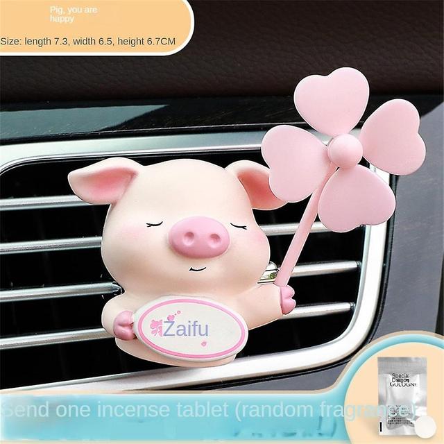 Cute Flower Aromatherapy Car Air Outlet Decoration Perfume Clip Dispenser Bottle Air Freshener Decor Auto Interior Accessories on Productcaster.