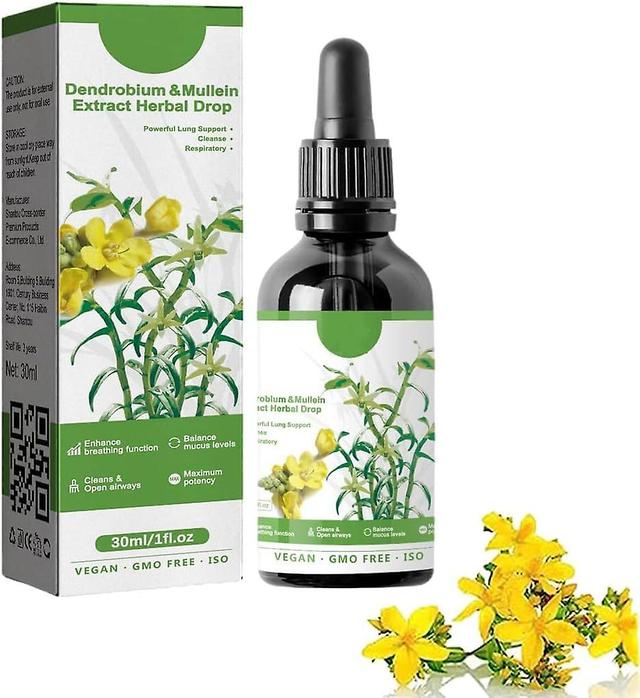 Dendrobium & Mullein Extract - Lung Support & Respiratory Cleanse (3-pack) 1PCS on Productcaster.