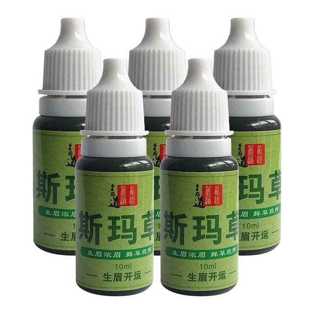 Taishh 5pcxinjiang Usma Grass Juice, Eyebrow, Straw Mash, Thick Eyelashes, Fresh Usman, Hair Line, And Increased Beard 5x10ml Green on Productcaster.