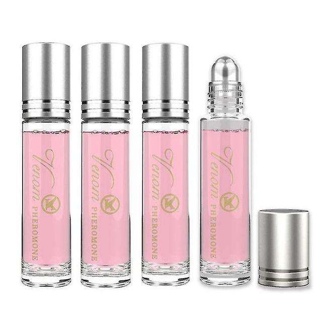 4pcs Pheromone Perfume For Men Women, Roll-on Pheromone Infused Essential Oil Perfume Cologne on Productcaster.