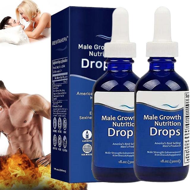 REVITAHEPA Male Growth Nutrition Drops, Blue Direction Benefit Drops para homens 2pcs on Productcaster.