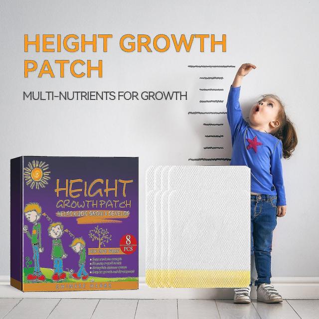 Boost Height Growth in Kids and Teens with Natural Patches - Enhance Bone Growth, Increase Height 3 Pack - 24pcs on Productcaster.