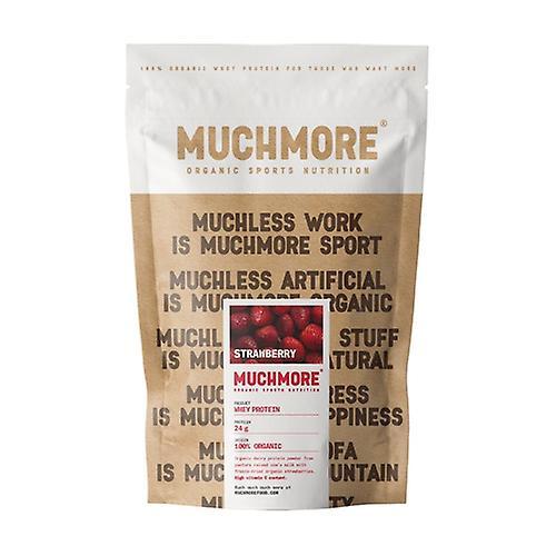 MuchMore strawberry whey protein 700 g of powder on Productcaster.