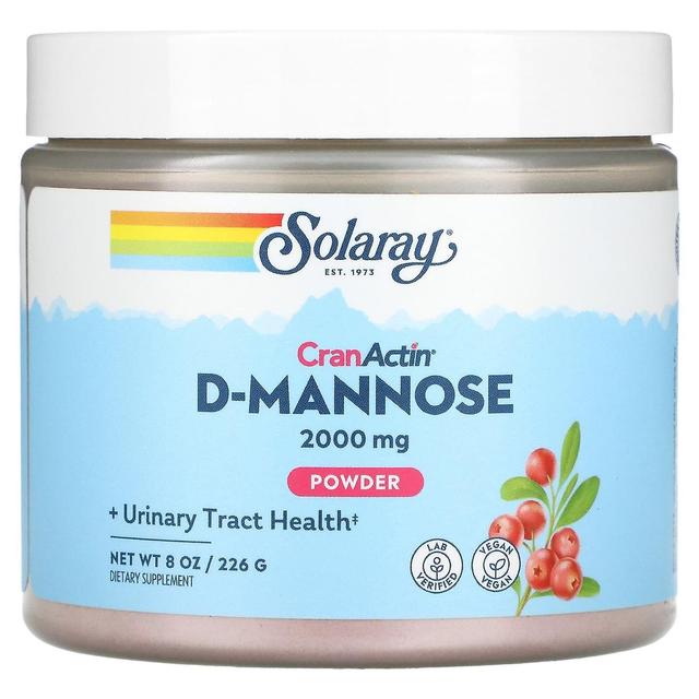 Solaray, D-Mannose with CranActin Powder, 2,000 mg, 8 oz (226 g) on Productcaster.