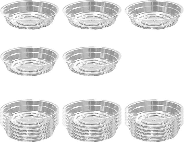 Hgbd-truedays 20 Pack Plant Saucers (6 Inch / 8inch / 10inch / 12inch) Clear Plant Saucers Flower Pot Tray Excellent For Indoor & Outdoor Plants - 8i on Productcaster.