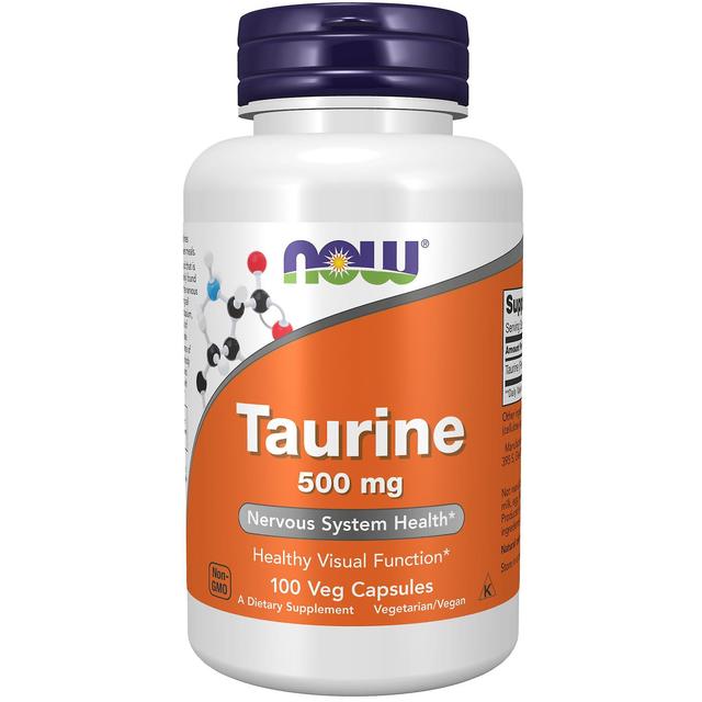 NOW Foods Taurine 500 mg 100 Capsules on Productcaster.