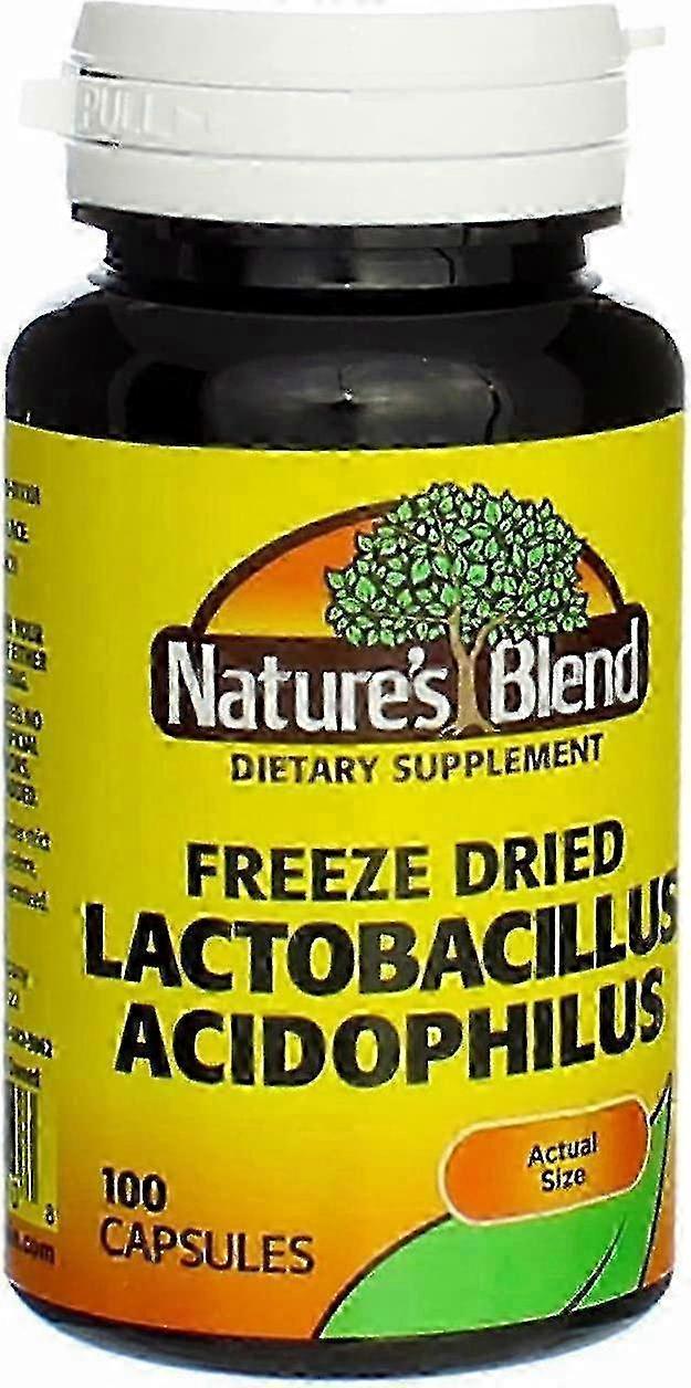 Nature's Blend Príroda ' s zmes zmraziť suché Lactobacillus acidophilus, kapsule, 100 EA on Productcaster.