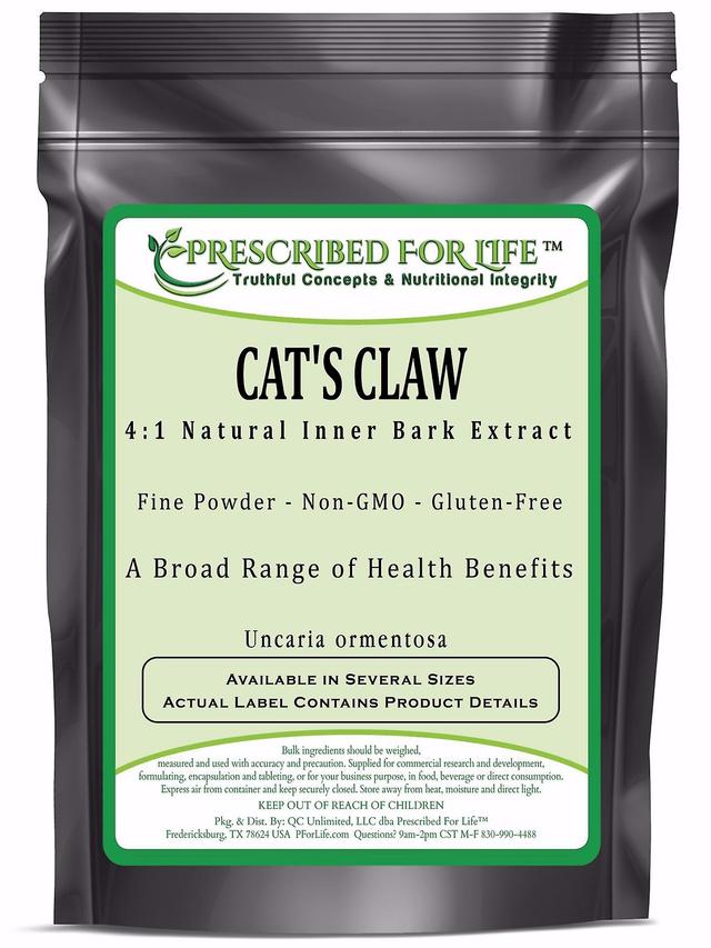 Prescribed For Life Cat's Claw - 4:1 Natural Inner Bark Extract Powder - (Uncaria ormentosa) 1 kg (2.2 lb) on Productcaster.