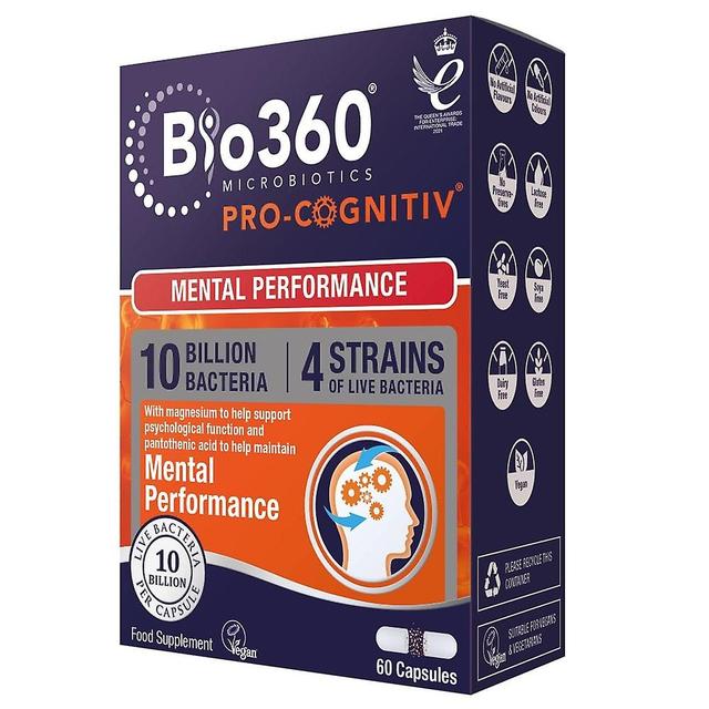 Natures Aid, Pro-Cognitiv (10 Billion Bacteria), 60 Capsules on Productcaster.