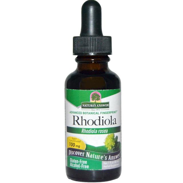 Rhodiola Rosea, 100 mg (30 ml) - Nature's Answer on Productcaster.