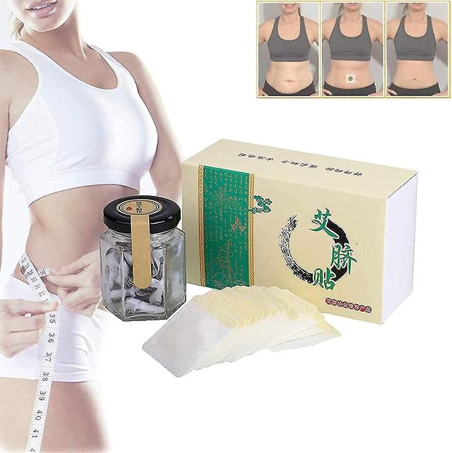 30/60pcs Mugwort Navel Sticker Herbal Slimming Tummy Pellet Natural Herbal Chinese Medicine Belly Sticker For Women And Men 30pcs on Productcaster.