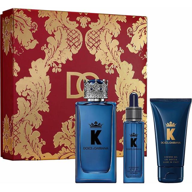 Set de perfume para hombre Dolce & Gabbana EDP King 3 piezas on Productcaster.