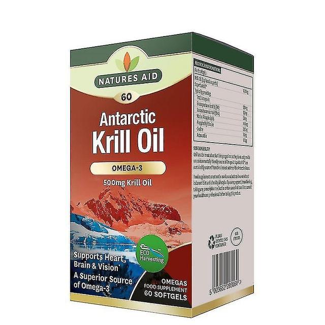 Nature's Aid Krill Oil 500mg Softgels 60 (129820) on Productcaster.