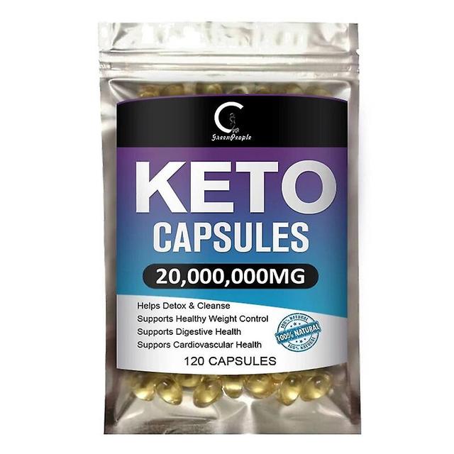 Hikig SlimeKeto Capsules Flat Belly Fat Burner Suppress Appetite Capsule Weightloss Rapid ketogenic phase 120pcs on Productcaster.