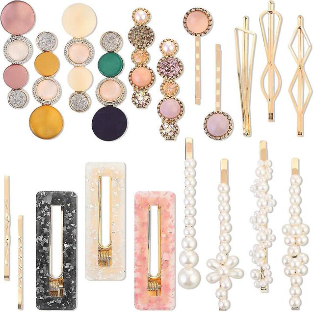 Pinces cheveux en perles Lot de 20 pinces cheveux en perles Barrette en acrylique Accessoires pour filles Femmes Cadeaux d'anniversaire on Productcaster.