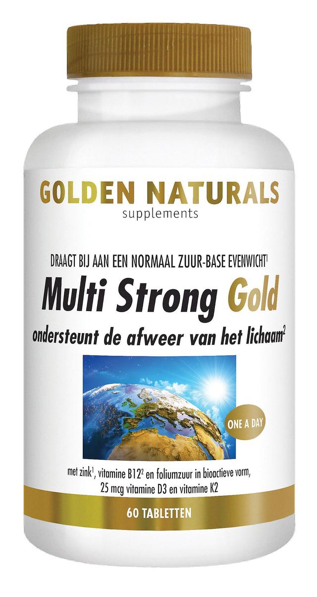 Golden Naturals Multi Stærk Guld (60 vegetariske tabletter) on Productcaster.