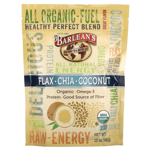 Barlean's, Flax-Chia-Coconut Blend, 12 oz (340 g) on Productcaster.