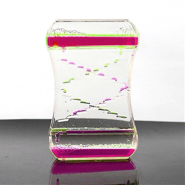 Kids Liquid Water Drop Hourglass Anti Stress Toys Table Games Relieve Boredom Free Shipping Pink green on Productcaster.