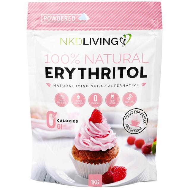 Nkd living erythritol natural icing sugar alternative 1000g (pink) on Productcaster.