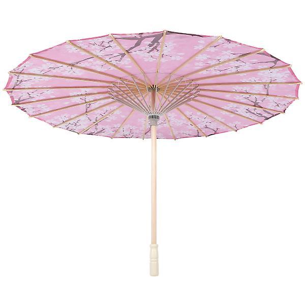 Classical Japanese Style Umbrella Cherry Blossoms Umbrella Festival Umbrella Decor Pink 81X54cm on Productcaster.