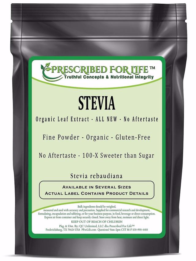 Prescribed For Life Stevia-ING: orgaaniset Leaf Extract-kaikki uudet-ei jälki maku (Stevia rebaudiana)-100-X tiiviste 2 kg (4.4 lb) on Productcaster.