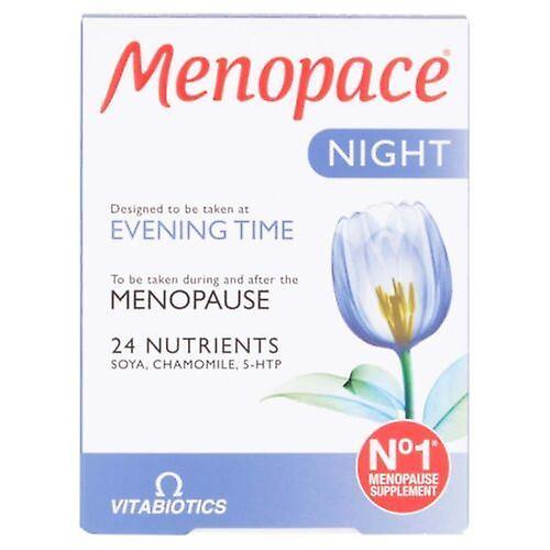 Vitabiotics 30x Vitabiotika Menopace Night Tabletter i efter overgangsalderen - 3 pakker til 2 on Productcaster.