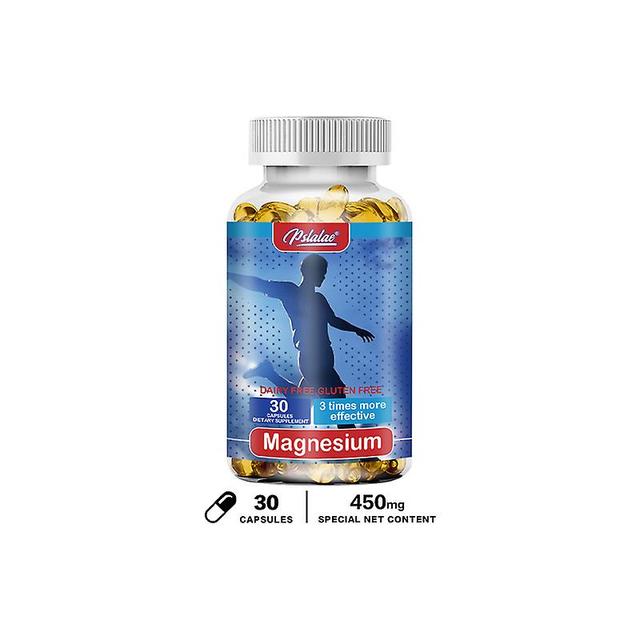 Visgaler Highly Absorbable Magnesium, Relieves Leg Cramps And Muscle Tension, And Supports Muscle Function. High-quality Vitamin Formula 30 Capsules on Productcaster.