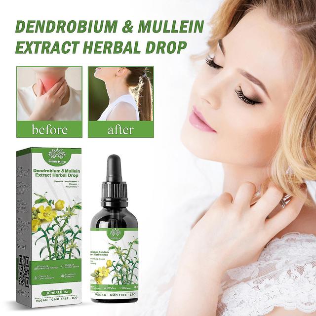 30ml kraftig lungerensning Dendrobium & mullein ekstrakt Kraftig lungerensning respiratoriske urtedråber on Productcaster.