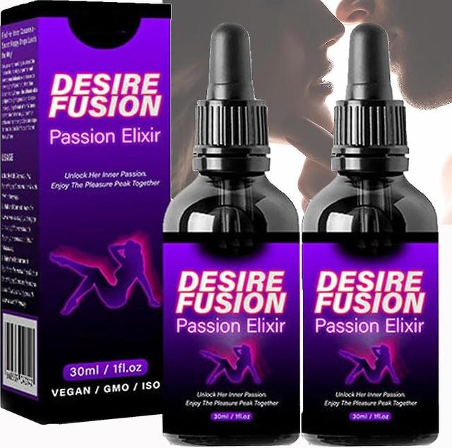 Desire Fusion Passion Elixir, Secret Happy Drops Increasing Blood Flow, Pleasurepeak Drops, Enhancing Sensitivity And Pleasure 2 pcs on Productcaster.