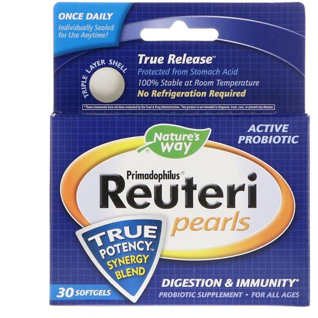 Nature's Way, Primadophilus Reuteri Pearls, 30 Softgels on Productcaster.