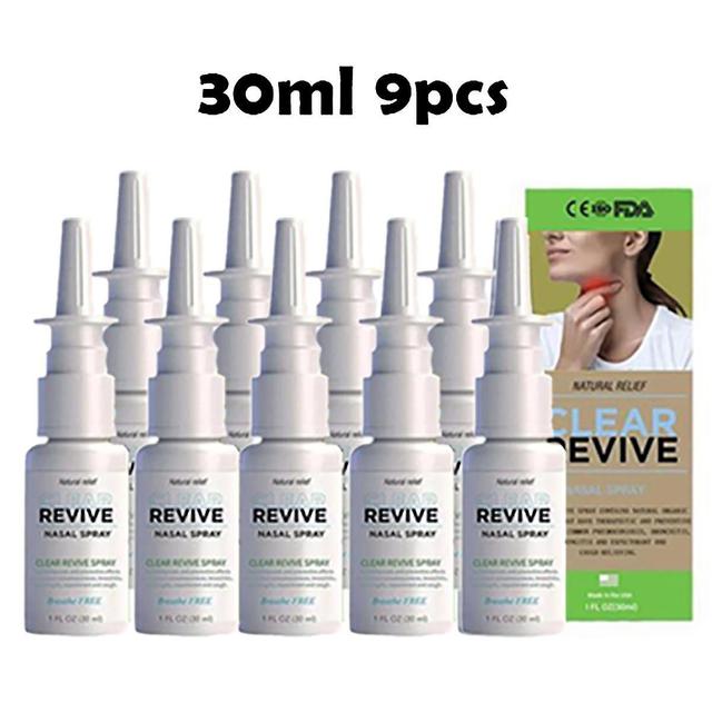 9pcs Lung Detox Herbal Cleansing Nasal Spray 30ml on Productcaster.