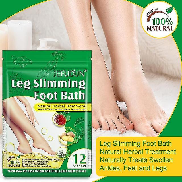 Leg Slimming Foot Bath Ginger Saffron Extracts for Improve Leg Cold & Edema on Productcaster.