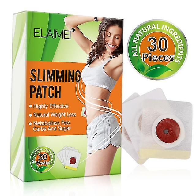 Exwo 10/30/50pcs Natural Plant Slimming Patches Detox Fat Burning Belly Waist Stickers Weight C 30pcs on Productcaster.