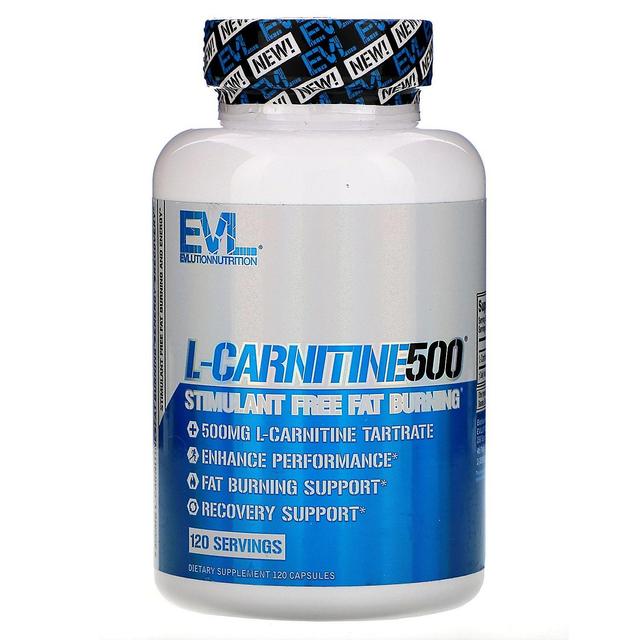 EVLution Nutrition, L-CARNITINE500, 120 Capsules on Productcaster.