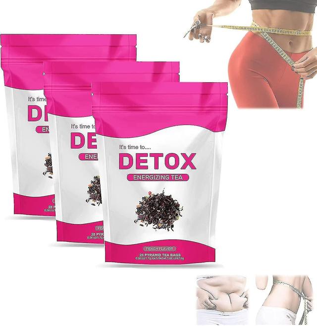 28/56/84pcs Natural Detox Tea - Support Healthy Weight, Reduce Bloating, Promote Body Health 3bags on Productcaster.