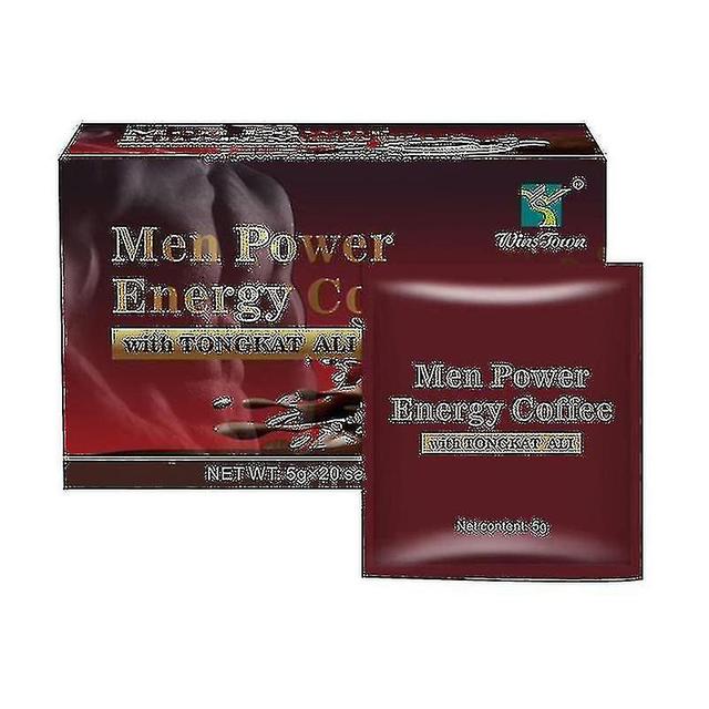 20pcs Ginseng Coffee Maca Coffee X Power For Men Enhance Libido Sexual natural health on Productcaster.