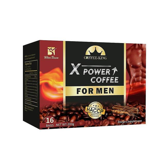 1/2/3box X Power kaffe til mænd ginseng maca lindre stress energi seksuel lyst 16pc / kasse on Productcaster.