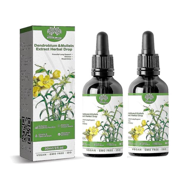 2pcs Clearbreath Dendrobium Mullein Extract - Powerful Lung Support Cleanse Respiratory, Herbal Lung on Productcaster.