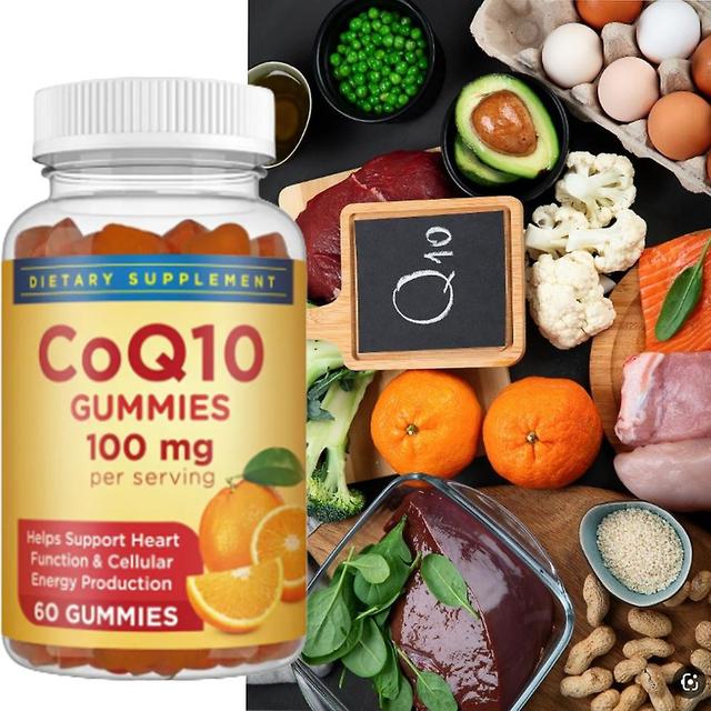 1-pack Vitamin 100 Vitamin Co-10 Gummies Heart Co-q10 Natural Antioxidant Dietary Supplement 1pc on Productcaster.