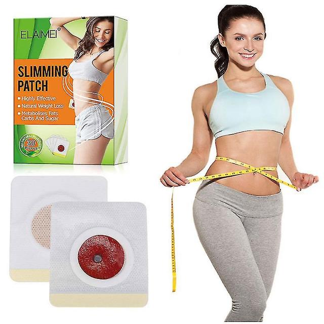 Dstlv 30 Pack of Slimming Stickers Natural Ingredients Belly Button Stickers Beer Belly Bucket Fat Belly Burner on Productcaster.