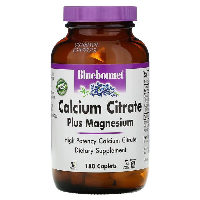 Bluebonnet Nutrition, Calcium Citrate Plus Magnesium, 180 Caplets on Productcaster.