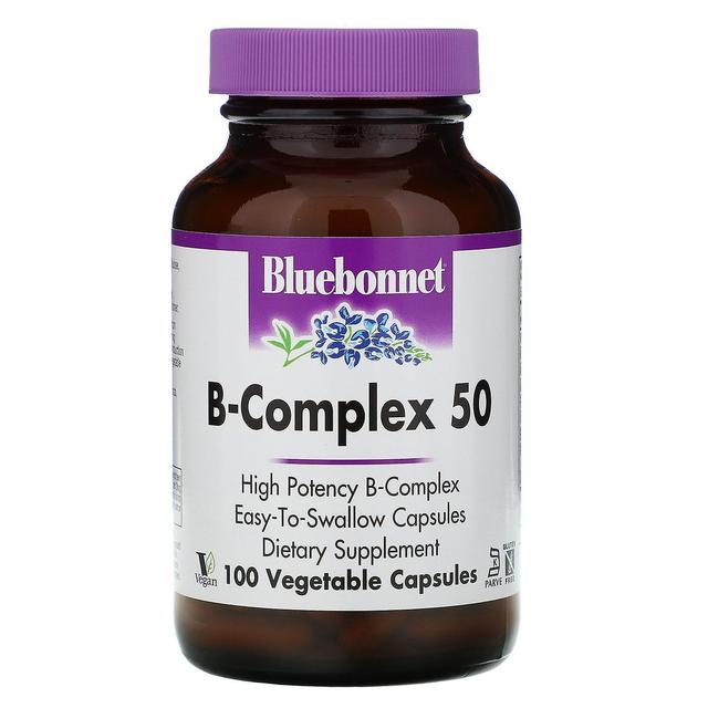 Bluebonnet Nutrition, B-Complex 50, 100 Vegetable Capsules on Productcaster.