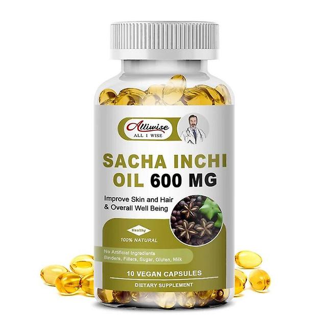 Sacha Inchi Cápsulas 600mg Fonte rica de ômega 3, 6 e 9 e antioxidantes melhoram a saúde da pele e do cabelo em geral WellTIB TIB . 30pcs on Productcaster.