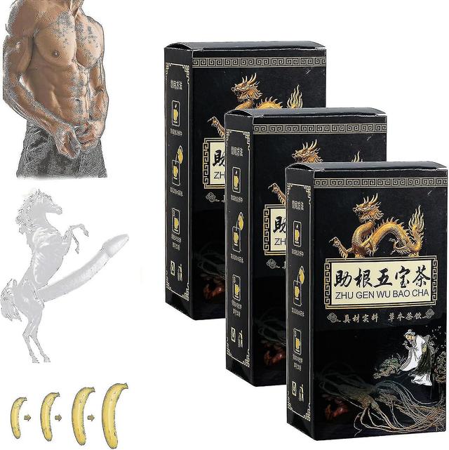 Chá de Ginseng Five Treasures Chá de rim, Fórmula de Chá de Rim Ginseng Five Treasure Tea, Mens Essentials Kidney Tea 30 bags on Productcaster.